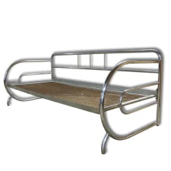 Outlet Pamono Bauhaus Chromed Sofa attributed Hynek Gottwald, Bohemia, 1930s