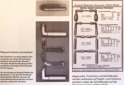 Pamono Bauhaus Door Handles by Walter Gropius, 1930s, Set of 4><noscript><img width=