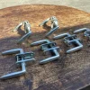 Online Pamono Bauhaus Door Handles in Aluminium, 1950s, Set of 6
