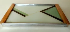 Discount Pamono Bauhaus Geometric Pattern Cocktail Serving Tray, 1940s