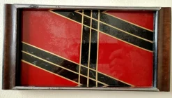 Clearance Pamono Bauhaus Geometric Pattern Cocktail Serving Tray, 1940s