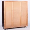 Pamono Bauhaus Lacquered Wood & Chrome Triple-Door Wardrobe attributed to Mücke Melder, 1930s> Cabinets & Wardrobes