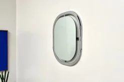 Online Pamono Bauhaus Mirror in Chrome Steel, 1950s