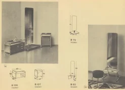 Pamono Bauhaus Nightstand by J. Fenyves for Thonet, 1930s><noscript><img width=