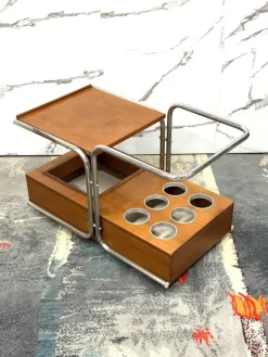 Pamono Bauhaus Serving Trolley by Marcel Breuer, 1970s><noscript><img width=