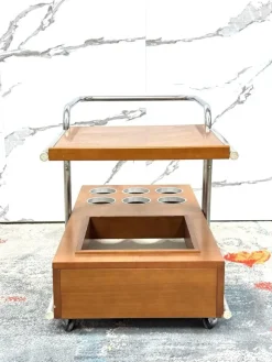 Pamono Bauhaus Serving Trolley by Marcel Breuer, 1970s><noscript><img width=