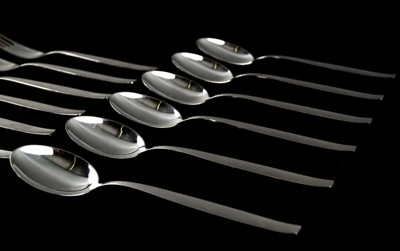 Clearance Pamono Bauhaus Silver-Plated Model Smalcalda 288 Cutlery by Günter Reißmann, 1960s, Set of 18