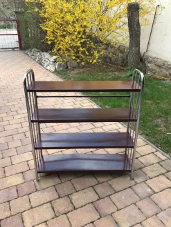 Sale Pamono Bauhaus Style Metal Book Shelf, 1920s