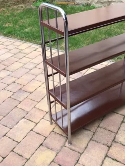 Sale Pamono Bauhaus Style Metal Book Shelf, 1920s