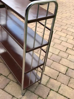 Sale Pamono Bauhaus Style Metal Book Shelf, 1920s