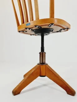 New Pamono Bauhaus Swivel Office Chair in Wood from Sedus, 1930s
