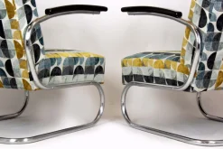 New Pamono Bauhaus Tubular Armchairs attributed to Willem Hendrik Gispen for Mücke Melder, 1930s, Set of 2