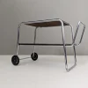 Pamono Bauhaus Tubular Steel Serving Cart by Robert Slezák, 1930s> Serving Bar Carts & Trolleys