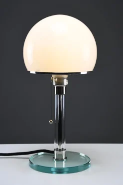 Pamono Bauhaus WG24 Table Lamp by Prof. Wilhelm Wagenfeld, 1980><noscript><img width=