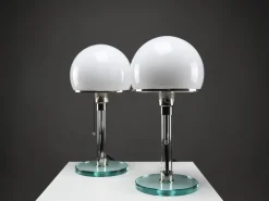 Pamono Bauhaus WG24 Table Lamp by Prof. Wilhelm Wagenfeld, 1980><noscript><img width=