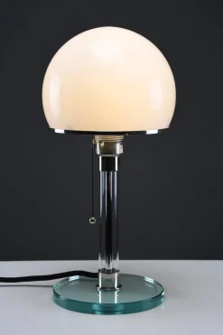 Pamono Bauhaus WG24 Table Lamp by Prof. Wilhelm Wagenfeld, 1980><noscript><img width=