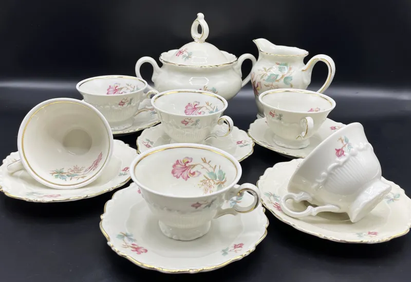 Pamono Bavaria Coffee Service from Schirnding Porzellan, Set of 14> Coffee & Tea Service