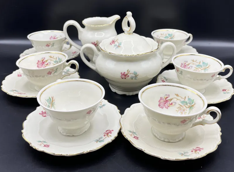 Pamono Bavaria Coffee Service from Schirnding Porzellan, Set of 14> Coffee & Tea Service