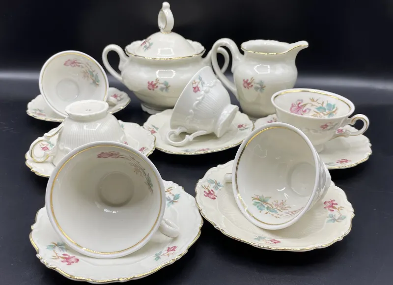 Pamono Bavaria Coffee Service from Schirnding Porzellan, Set of 14> Coffee & Tea Service