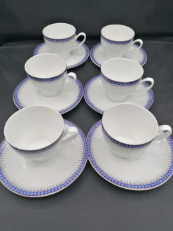 Pamono Bavarian Tea Set from Vohenstrauss Johann Seltmann, Set of 6><noscript><img width=