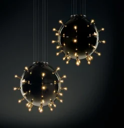 Pamono Be Mine 33 Pendant Lamp in Polished Stainless Steel by Barberini & Gunnell><noscript><img width=