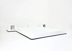 Pamono Bed attributed to Marc Held for Prisunic, 1970s><noscript><img width=