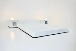 Pamono Bed attributed to Marc Held for Prisunic, 1970s><noscript><img width=