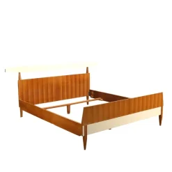 Pamono Bed Frame in Laminate & Mahagony, 1960s> Beds & Bedroom Sets