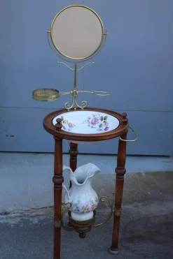 Pamono Bedroom Washstand with Basin, Pitcher, and Mirror> Dressing Tables