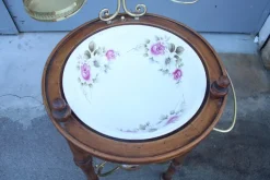 Pamono Bedroom Washstand with Basin, Pitcher, and Mirror><noscript><img width=