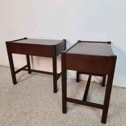 Best Pamono Bedside Tables by Jacques Hauville, 1960s, Set of 2