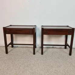 Best Pamono Bedside Tables by Jacques Hauville, 1960s, Set of 2