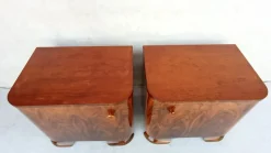 Pamono Bedside Tables by Jindřich Halabala for Up Závody, 1950s, Set of 2><noscript><img width=