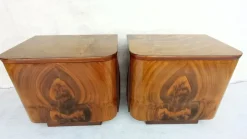 Pamono Bedside Tables by Jindřich Halabala for Up Závody, 1960s, Set of 2> Nightstands