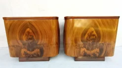 Pamono Bedside Tables by Jindřich Halabala for Up Závody, 1960s, Set of 2> Nightstands