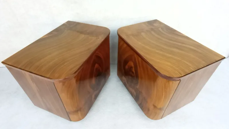 Pamono Bedside Tables by Jindřich Halabala for Up Závody, 1960s, Set of 2> Nightstands