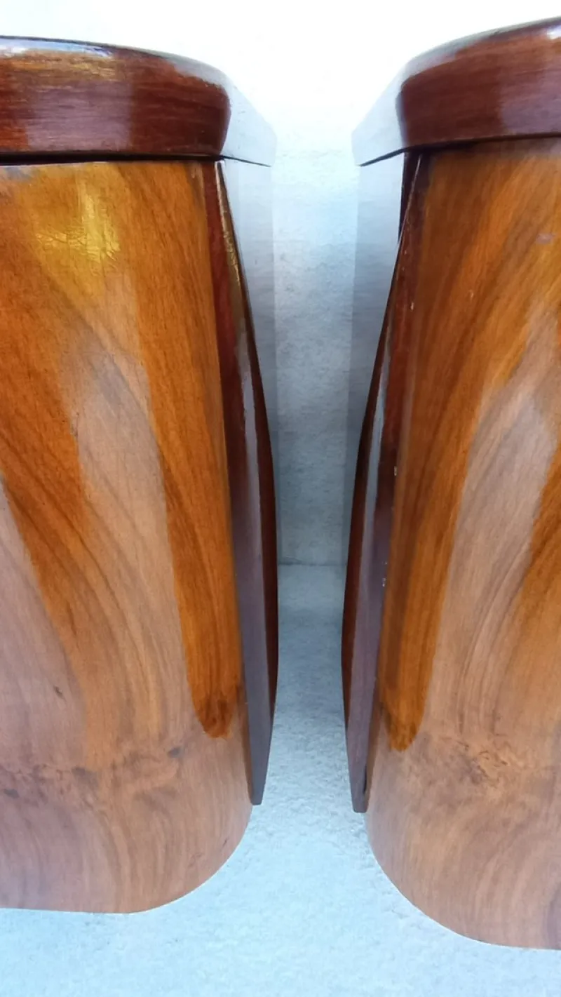 Pamono Bedside Tables by Jindřich Halabala for Up Závody, 1960s, Set of 2> Nightstands