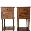 Pamono Bedside Tables in Walnut, Set of 2> Nightstands