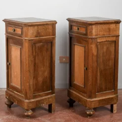 Pamono Bedside Tables, Late 19th Century, Set of 2><noscript><img width=