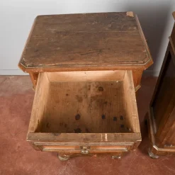 Pamono Bedside Tables, Late 19th Century, Set of 2><noscript><img width=
