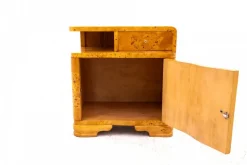 Pamono Bedside Tables, Poland, 1940s, Set of 2><noscript><img width=