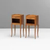 Pamono Bedside Tables, 1930s, Set of 2> Nightstands