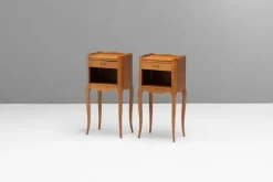 Pamono Bedside Tables, 1930s, Set of 2> Nightstands