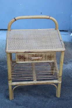 Pamono Bedside Tables with Drawer and Shelf, 1950s, Set of 2><noscript><img width=