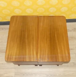 Pamono Bedside Tables with Glass Top, 1960s, Set of 2><noscript><img width=