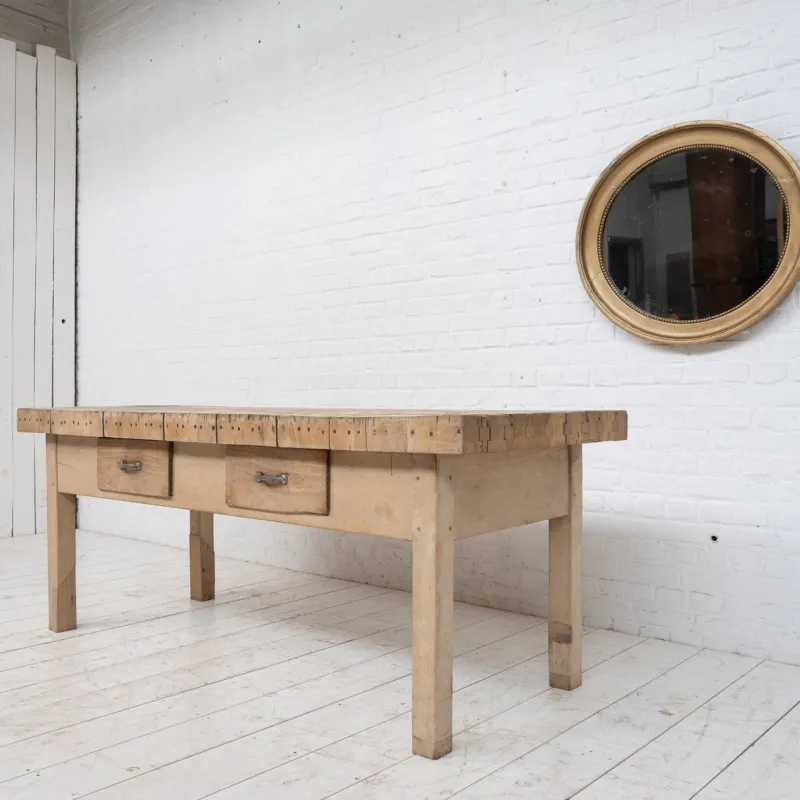 Pamono Beech Butcher's Block, 1930s