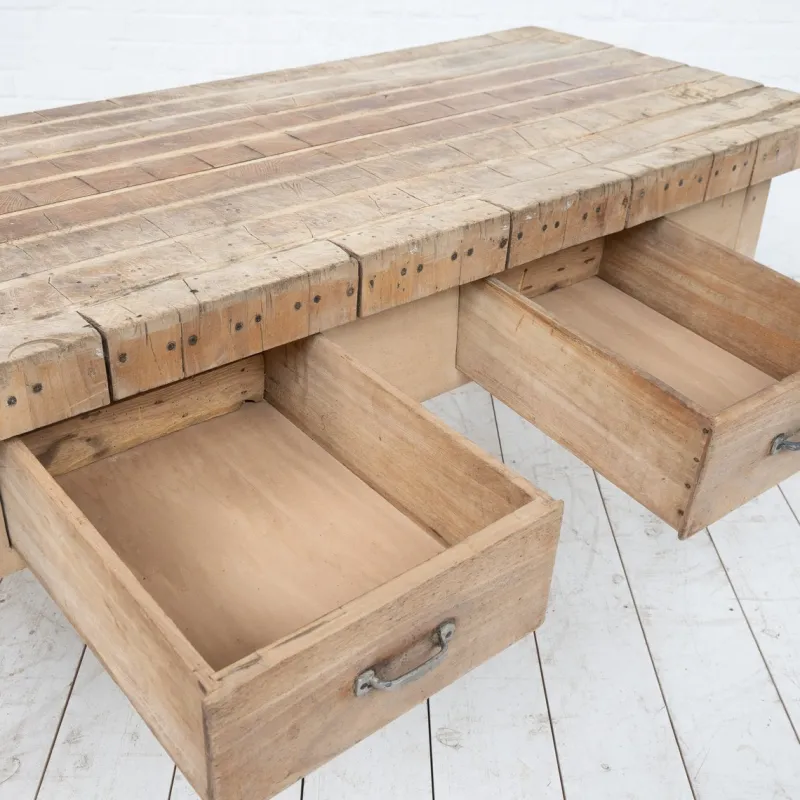 Pamono Beech Butcher's Block, 1930s