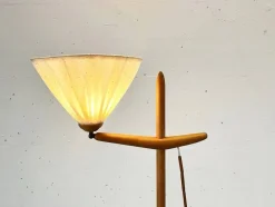Best Pamono Beech Floor Lamp attributed to Temde Leuchten, 1960s