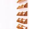 Pamono Beech Wall Shelves by Hans J. Wegner for Ry Møbler, 1950s, Set of 5