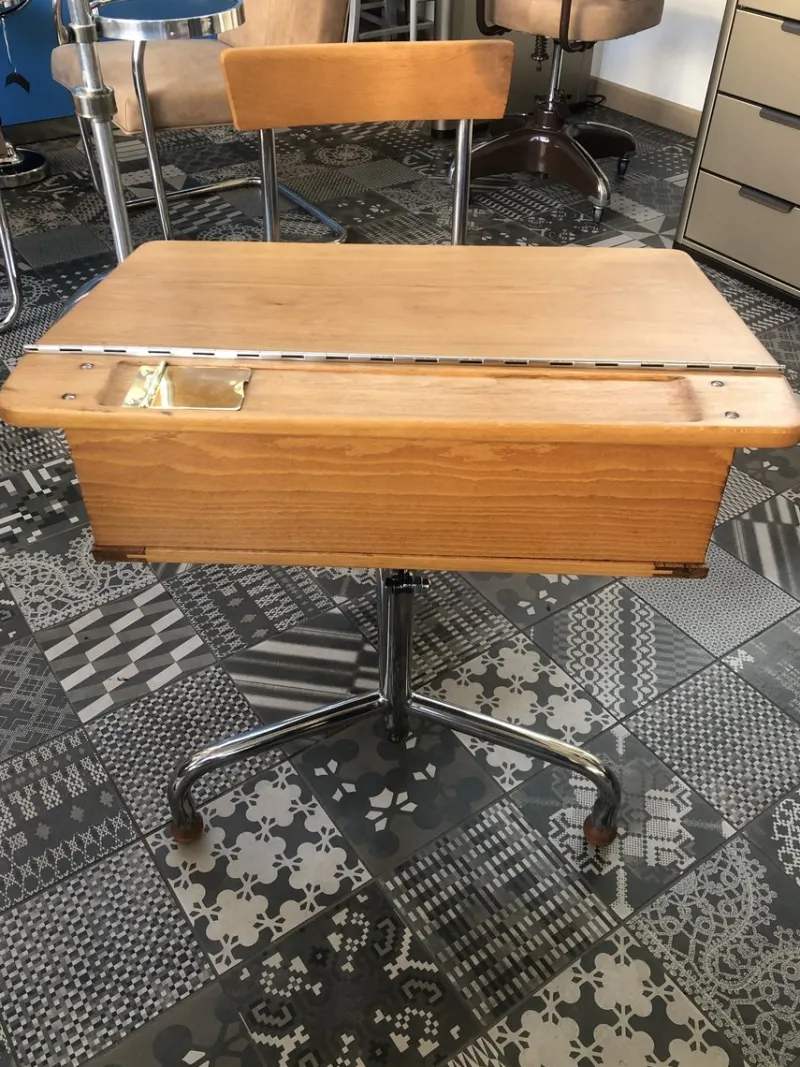 Pamono Beech Wood School Table, Czechoslavakia, 1940s> Children's Tables